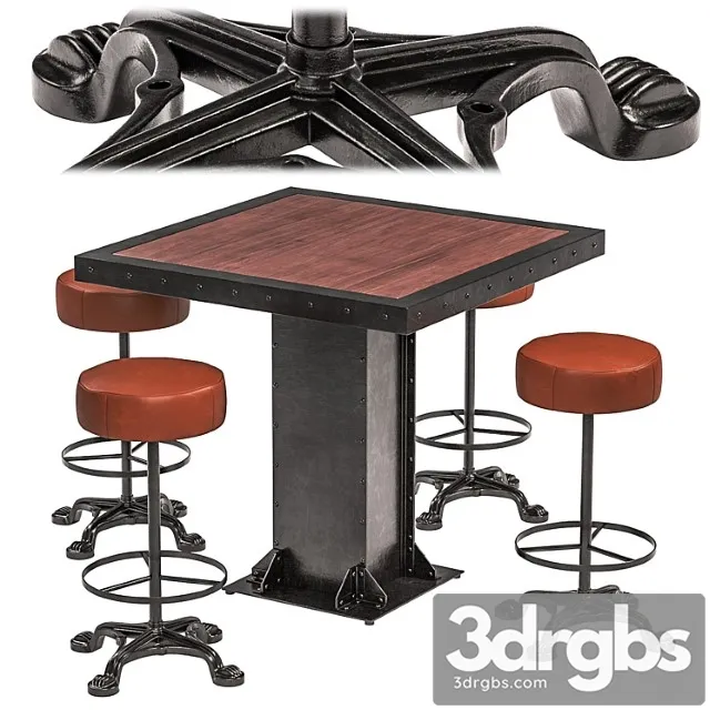 Industrial Set Indian Hub Evoke And Andy Thornton Lions 4 3D Model Free