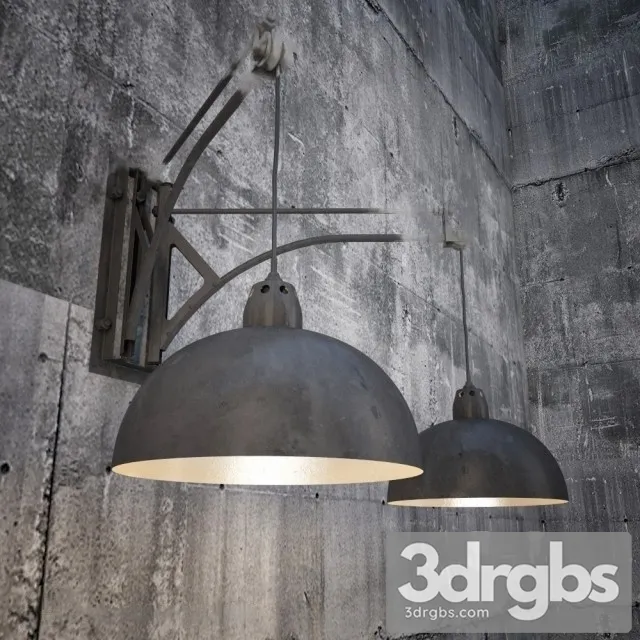 Industrial Wall Light 13 3D Model Free