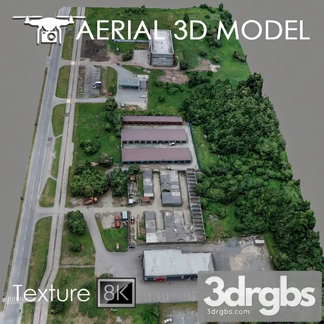 Industrial zone 57 3D Model Free