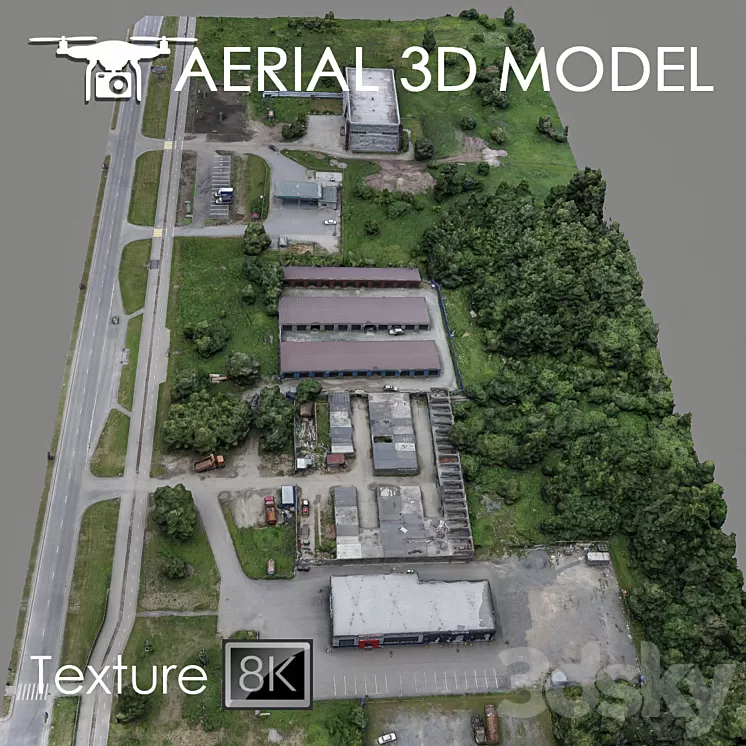 Industrial zone 57 3D Model