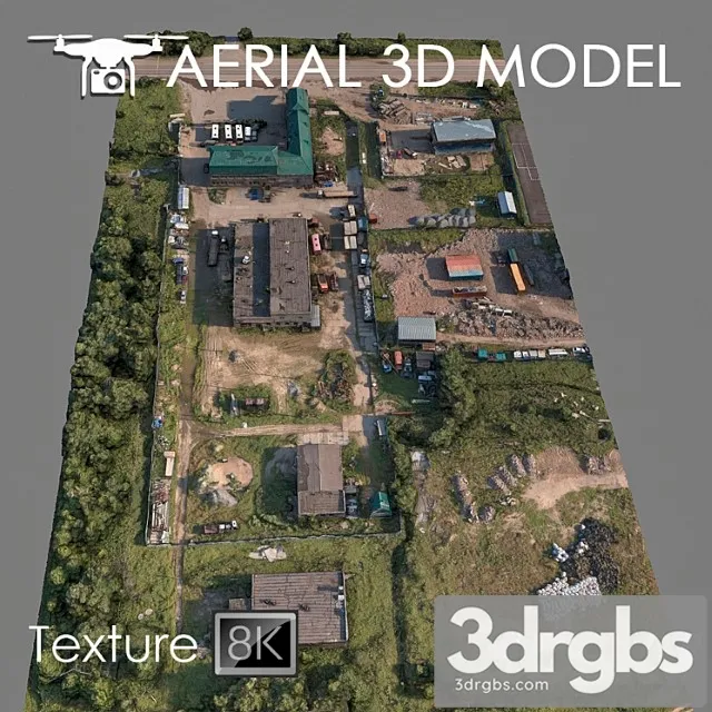 Industrial zone 77 3D Model Free