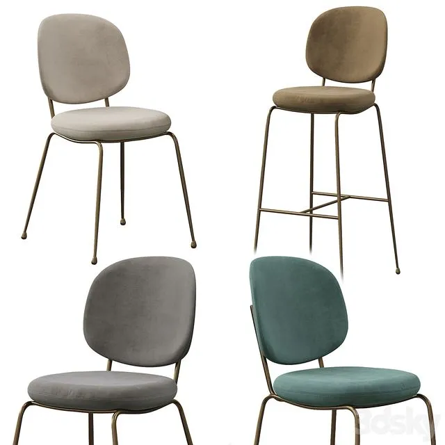 Industry Dining Chair 3D Model