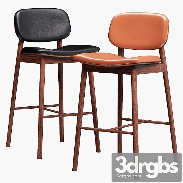 Industry west frey bar stool 2 3D Model Free