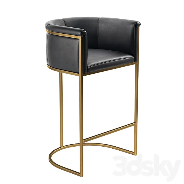 Industrywest - Enquire Bar Stool 3D Model