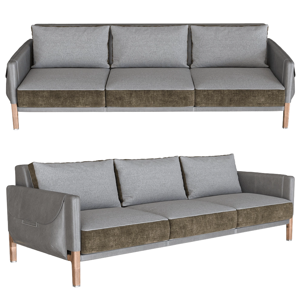 Inedito - Asnaghi - Sofa Amerigo 3D Model