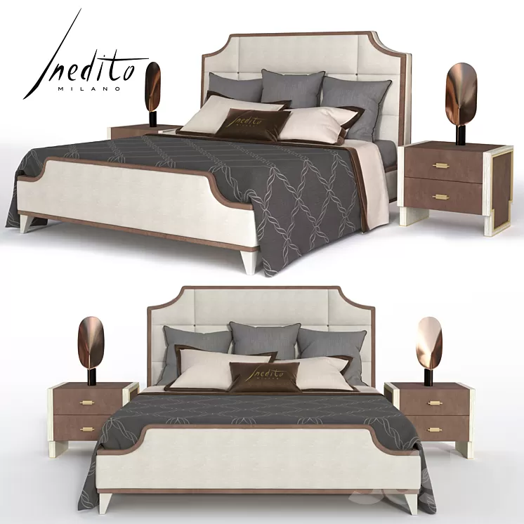 INEDITO MILANO TIFFANY BED 3D Model