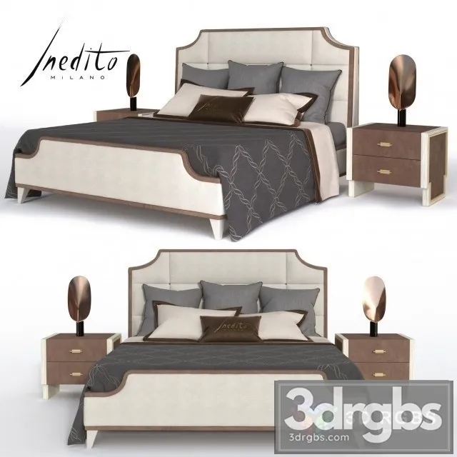 Inedito Tiffany Bed 3D Model Free