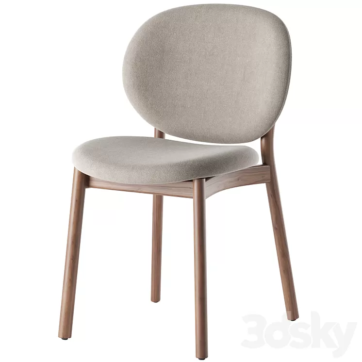 Ines Upholstered Chair By Calligaris 3D Model Free