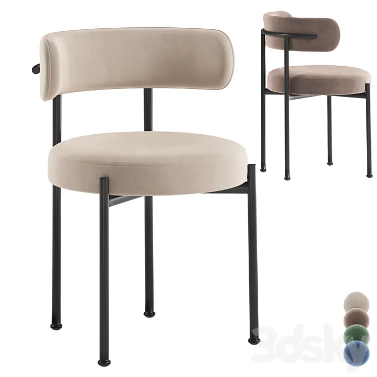 Inesse Boucle Ivory GIOTTO 3D Model Free