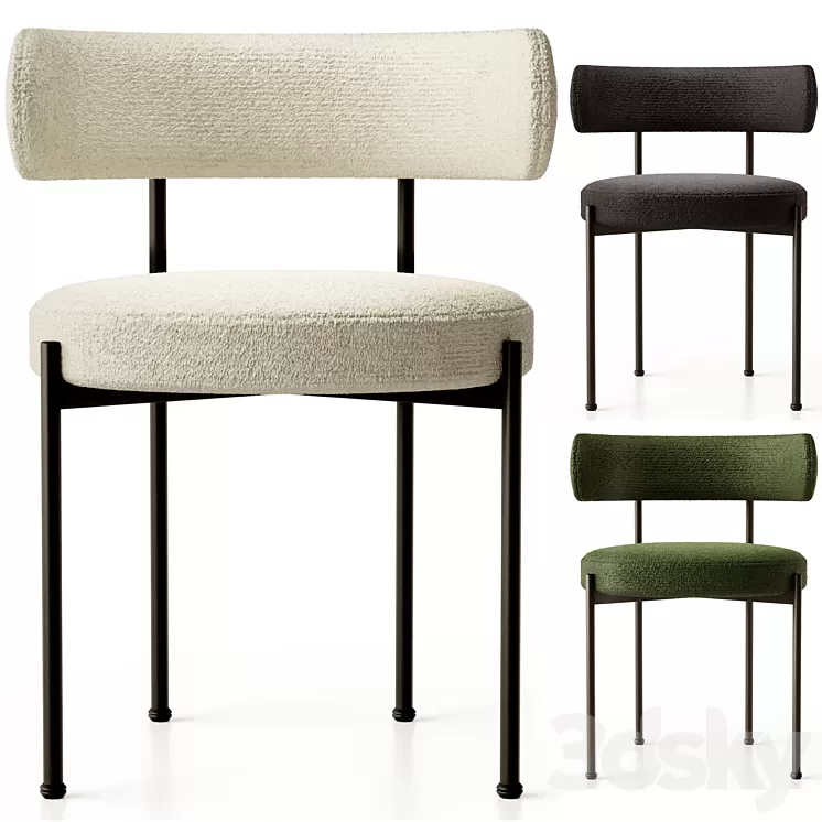 INESSE DINING CHAIR from CB2 3D Model Free