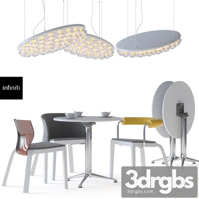 Infiniti Bi Series 3 Pod Moooi Prop Light 3D Model Free