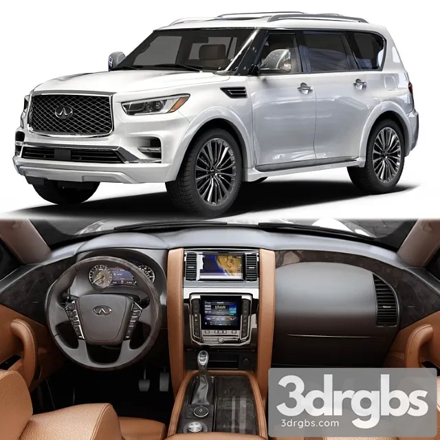 Infiniti Qx80 1 3D Model Download