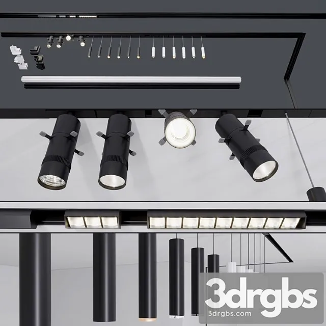 Infinity integrated track system (set2) 3D Model Free