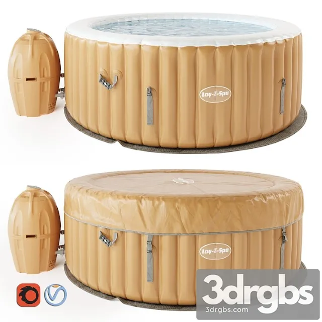 Inflatable pool lay z spa 3D Model Free