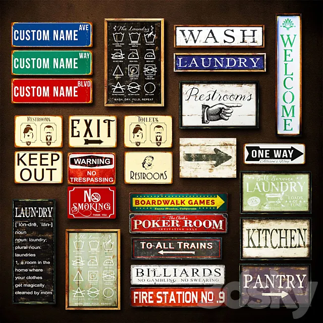 Information boards 3DModel