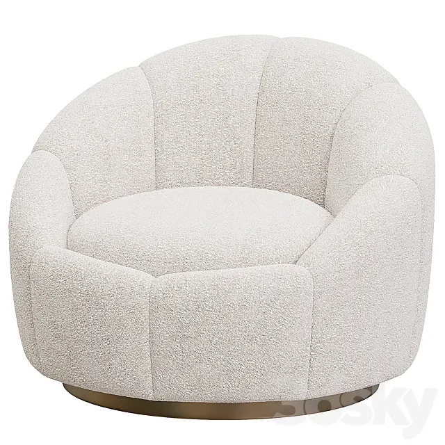 Inger Swivel Chair 3D Model
