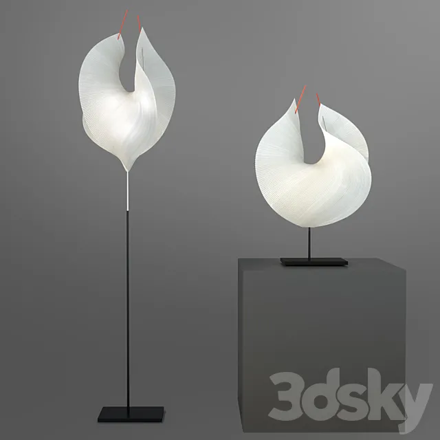 Ingo-maurer Babadul & Ingo-maurer Yoruba Rose 3D Model