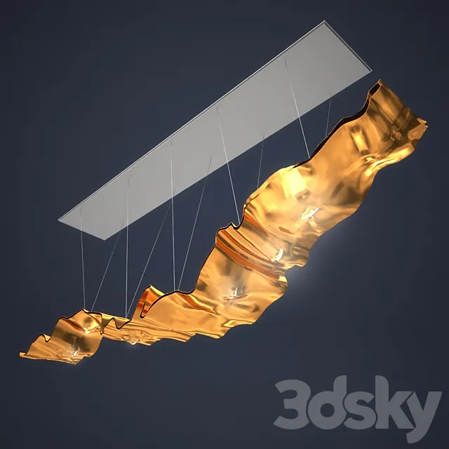 Ingo Maurer Golden Ribbon 3D Model
