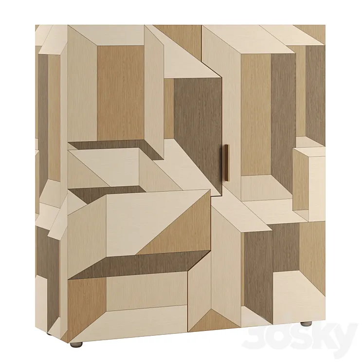 Inlay Cupboard by PORRO 3D Model Free