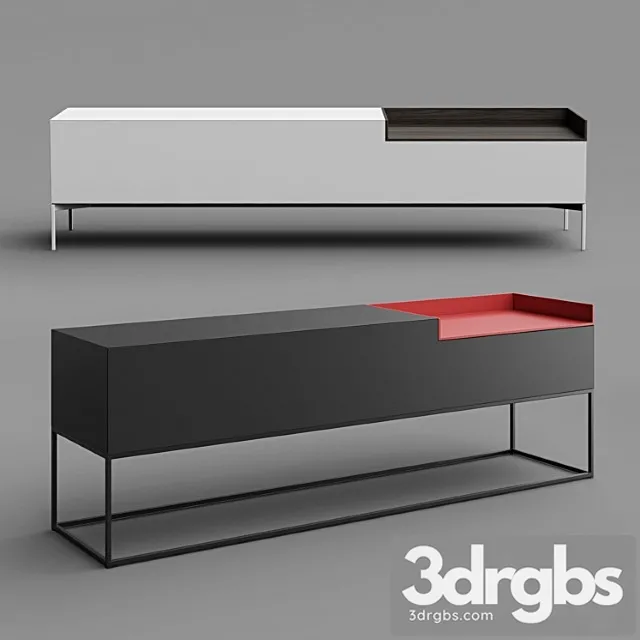 Inmotion Sideboard by MDF Italia 3D Model Free