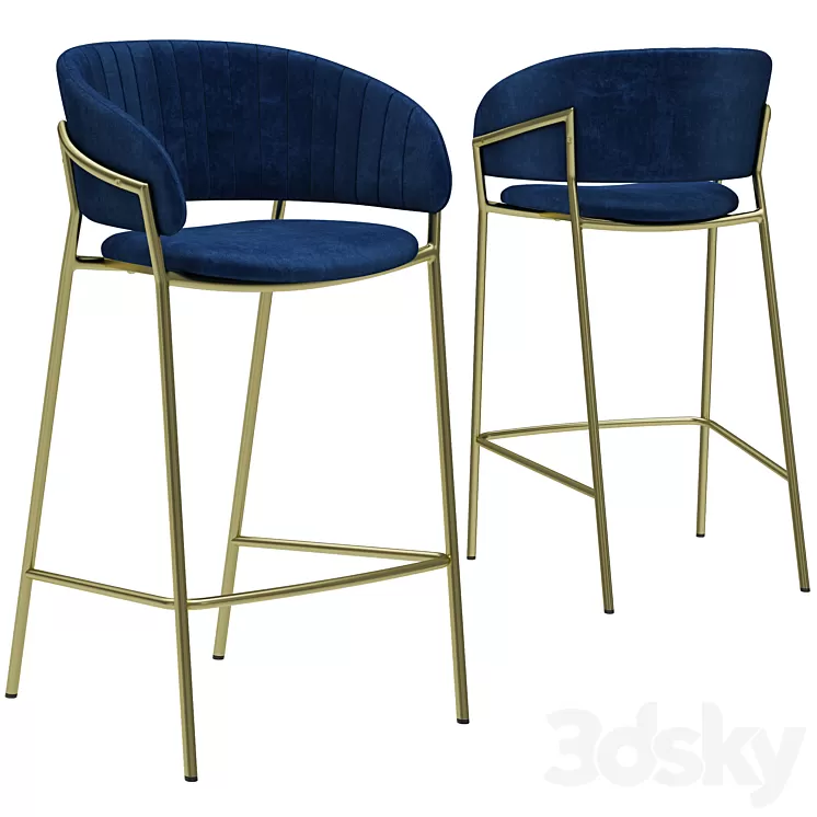 INMYROOM Bar Stool Turin 3D Model