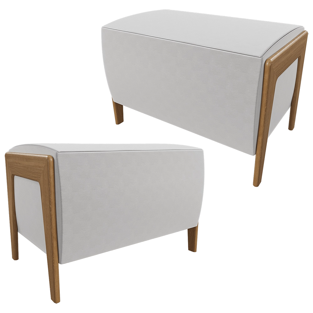 Inno - Pouf Box Wood 1WR 3D Model