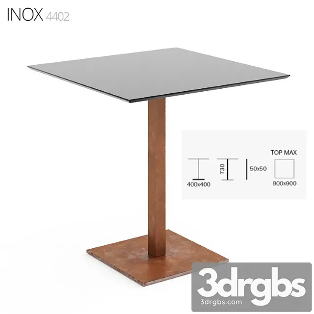 Inox square 4402 2 3D Model Free