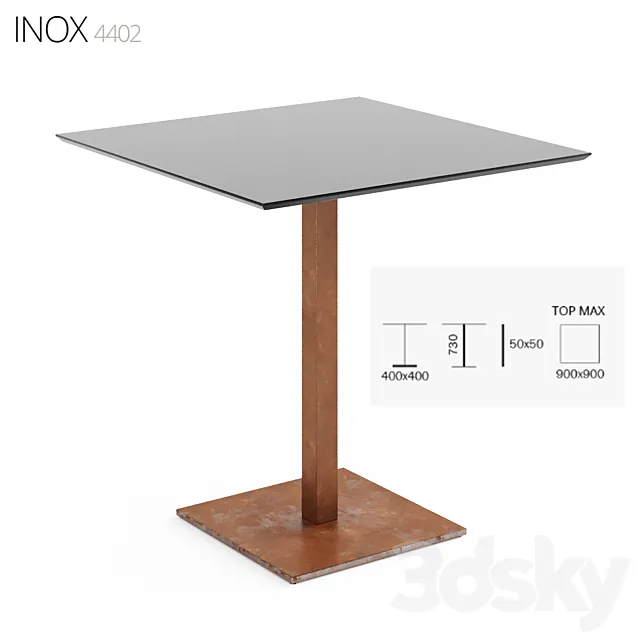INOX square 4402 3DModel