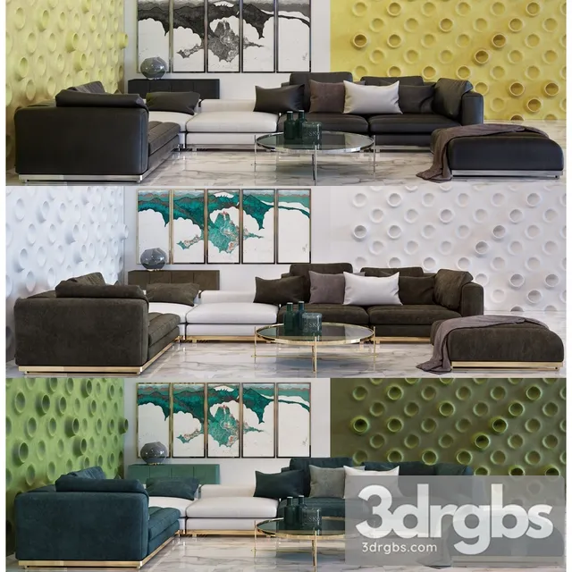 Inpro Sofa 01 3D Model Free