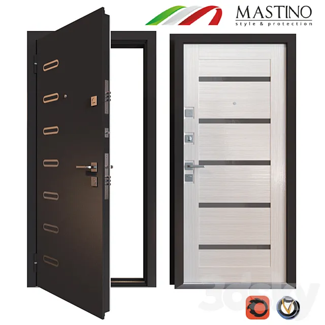 Input metal door MASTINO PONTE 3DModel
