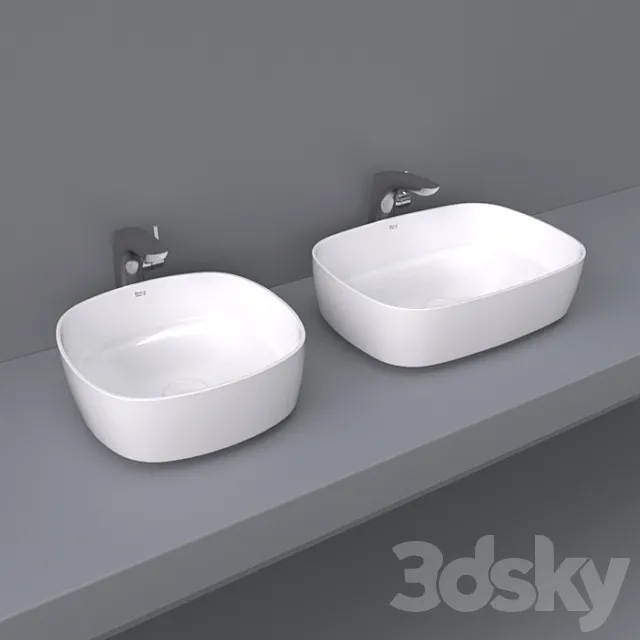 Inspira by Roca over wash basin 50x37 and 37x37 soft 3D Model