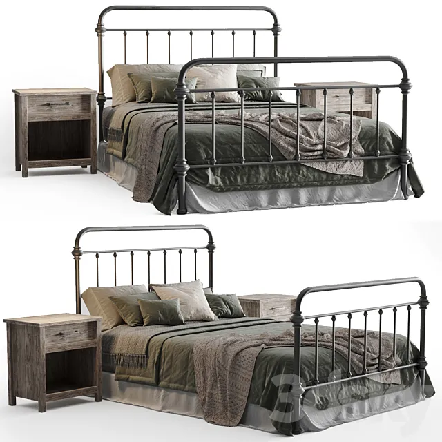 inspire marcie bed 3DModel