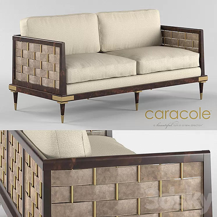 Inter-Woven Sofa by Caracole 3D Model
