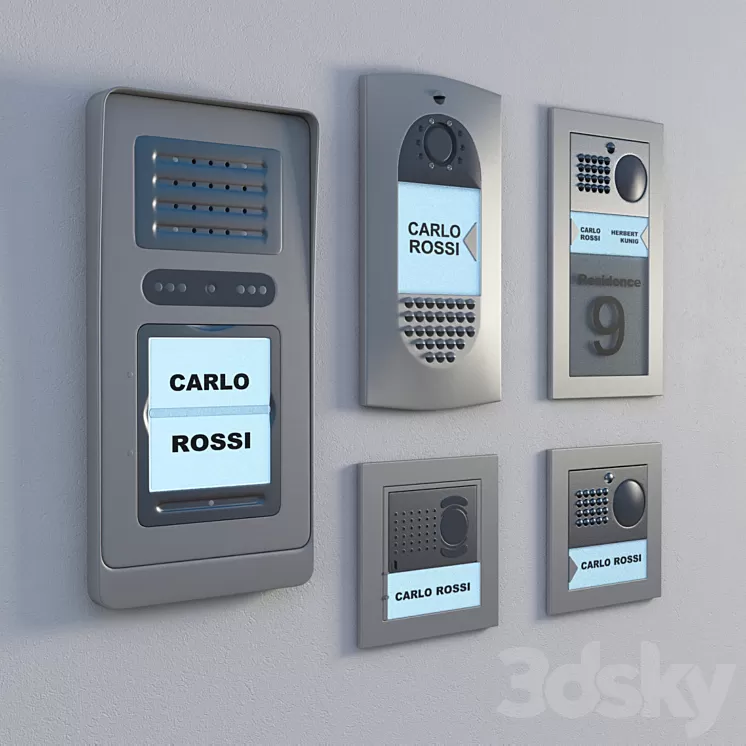 intercom interphone entryphone 3D Model
