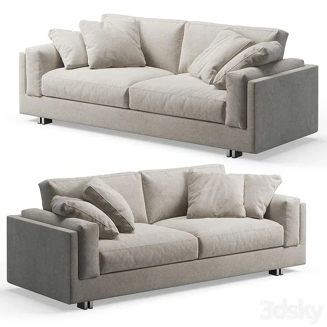 Interface Mama 2-seater Sofa 3D Model