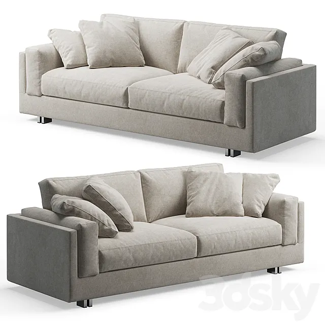 Interface Mama 2-seater Sofa 3D Model