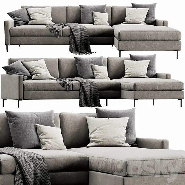 Interface Nana Chaise Lounge 3D Model