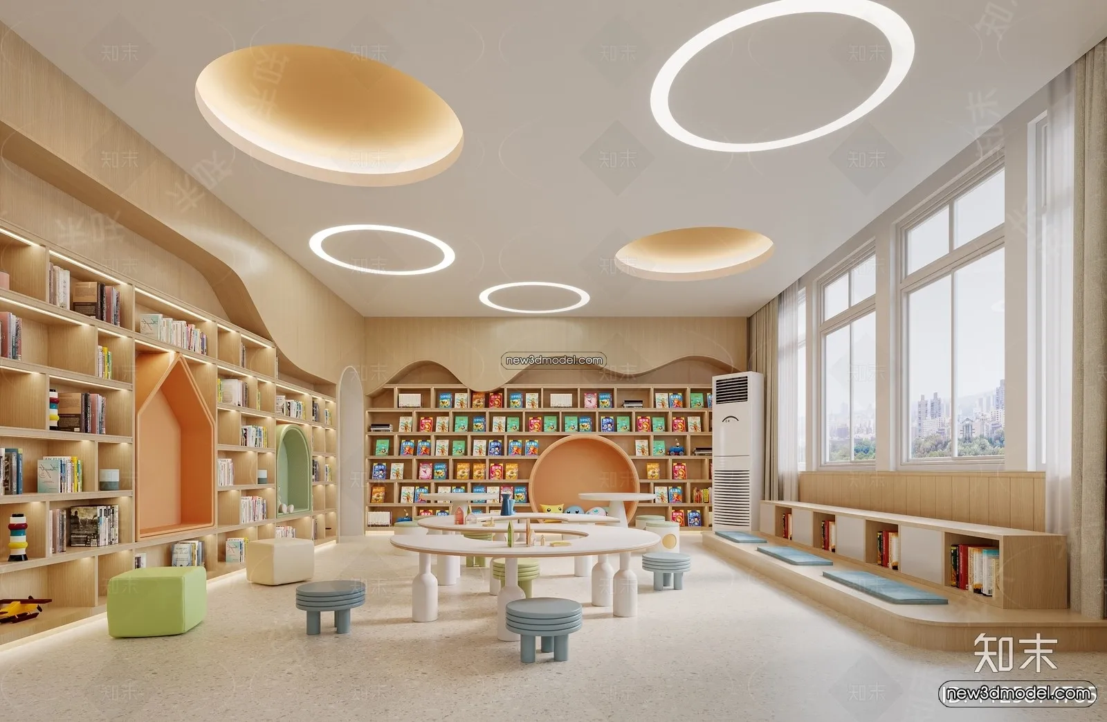 Interior 3D Model of Kindergarten - 3D Scene - 002