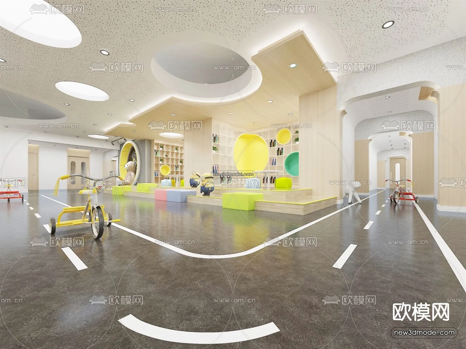 Interior 3D Model of Kindergarten - 3D Scene - 017