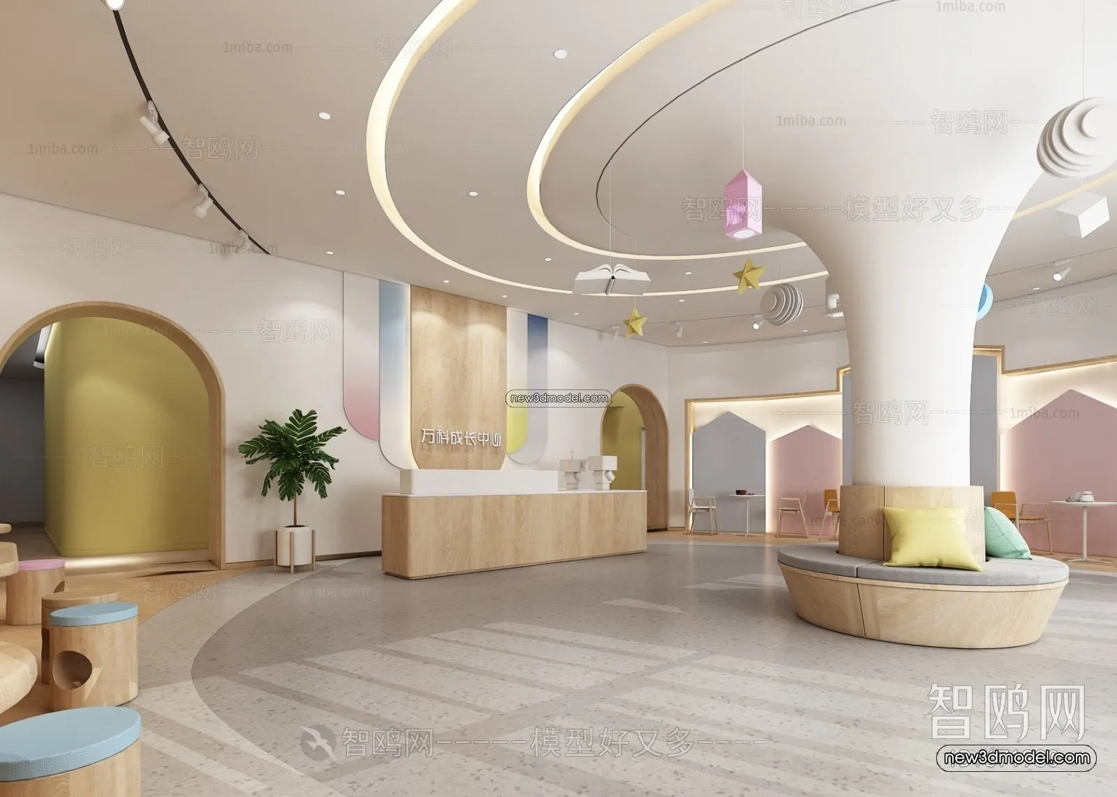 Interior 3D Model of Kindergarten - 3D Scene - 020