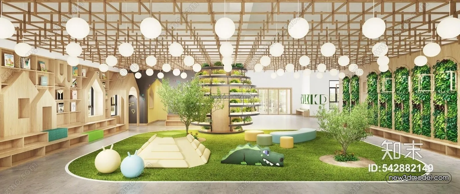 Interior 3D Model of Kindergarten - 3D Scene - 021