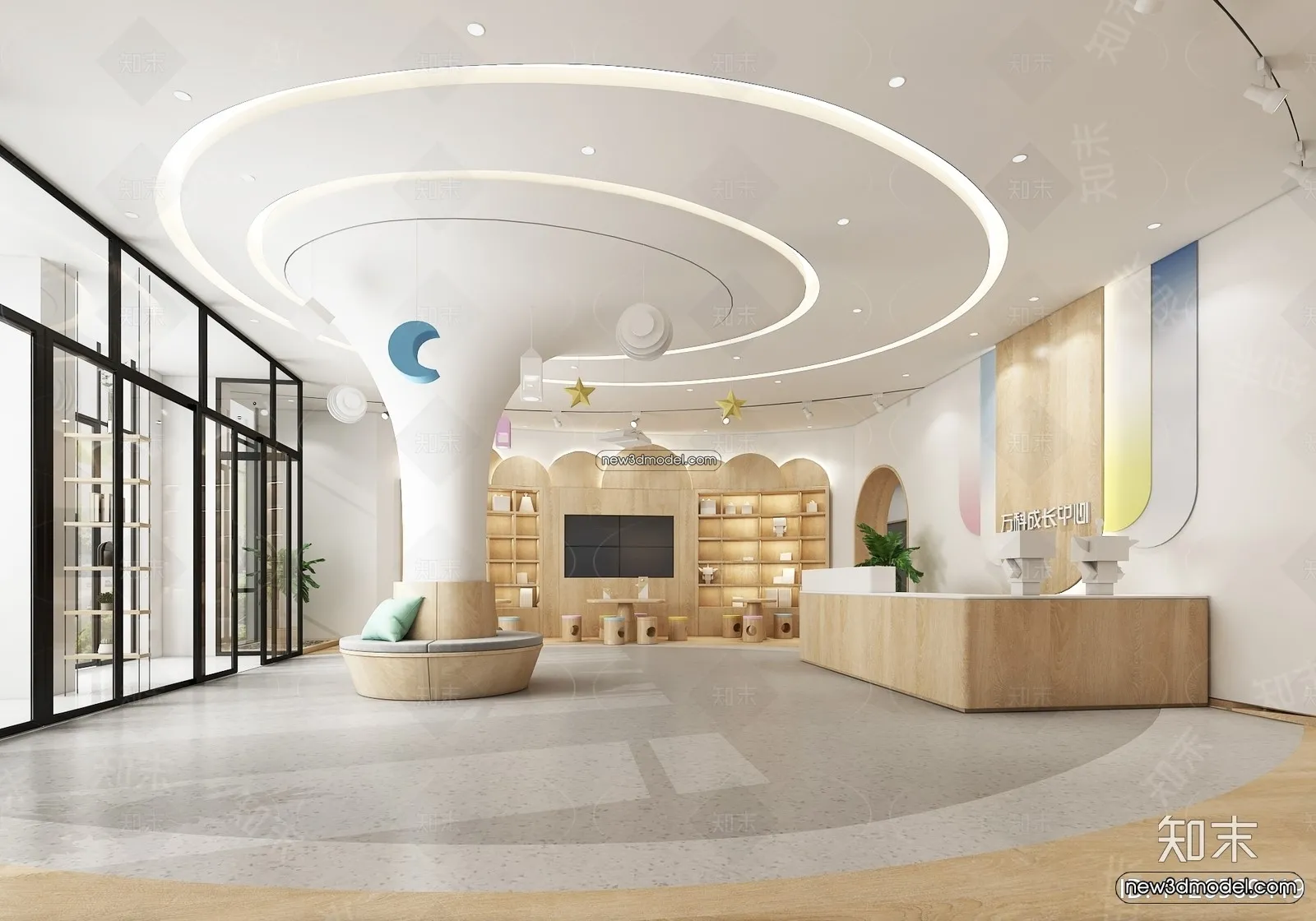 Interior 3D Model of Kindergarten - 3D Scene - 024