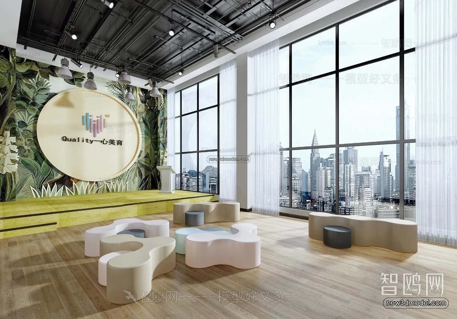 Interior 3D Model of Kindergarten - 3D Scene - 038