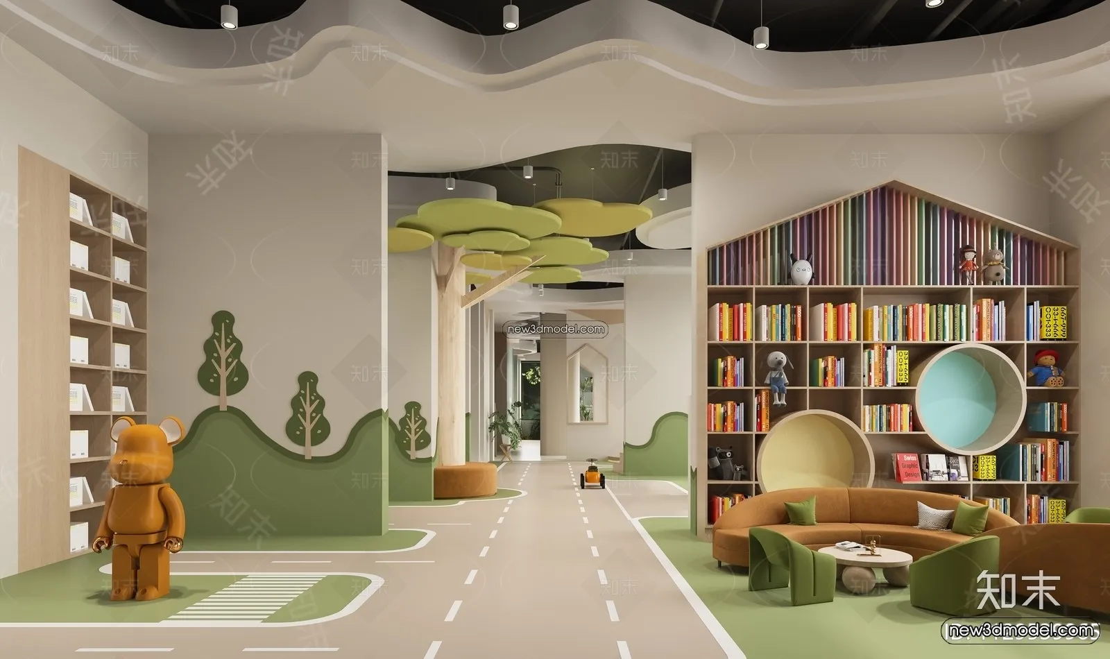 Interior 3D Model of Kindergarten - 3D Scene - 040