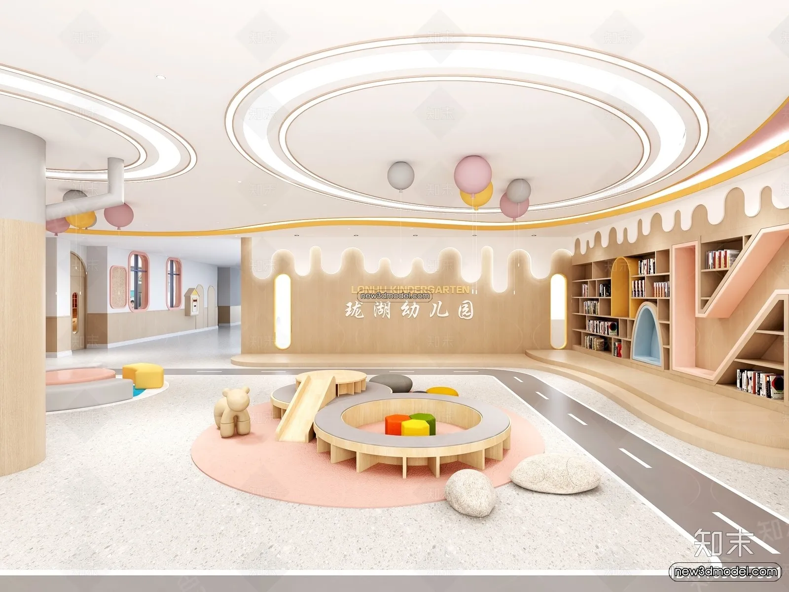 Interior 3D Model of Kindergarten - 3D Scene - 045
