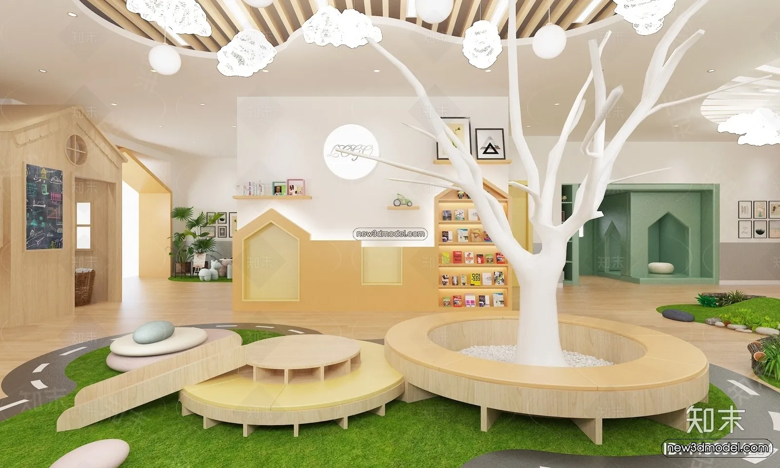 Interior 3D Model of Kindergarten - 3D Scene - 046
