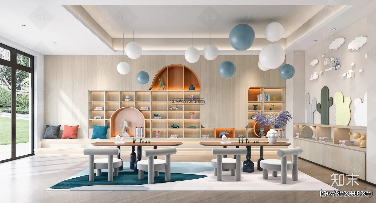 Interior 3D Model of Kindergarten - 3D Scene - 051