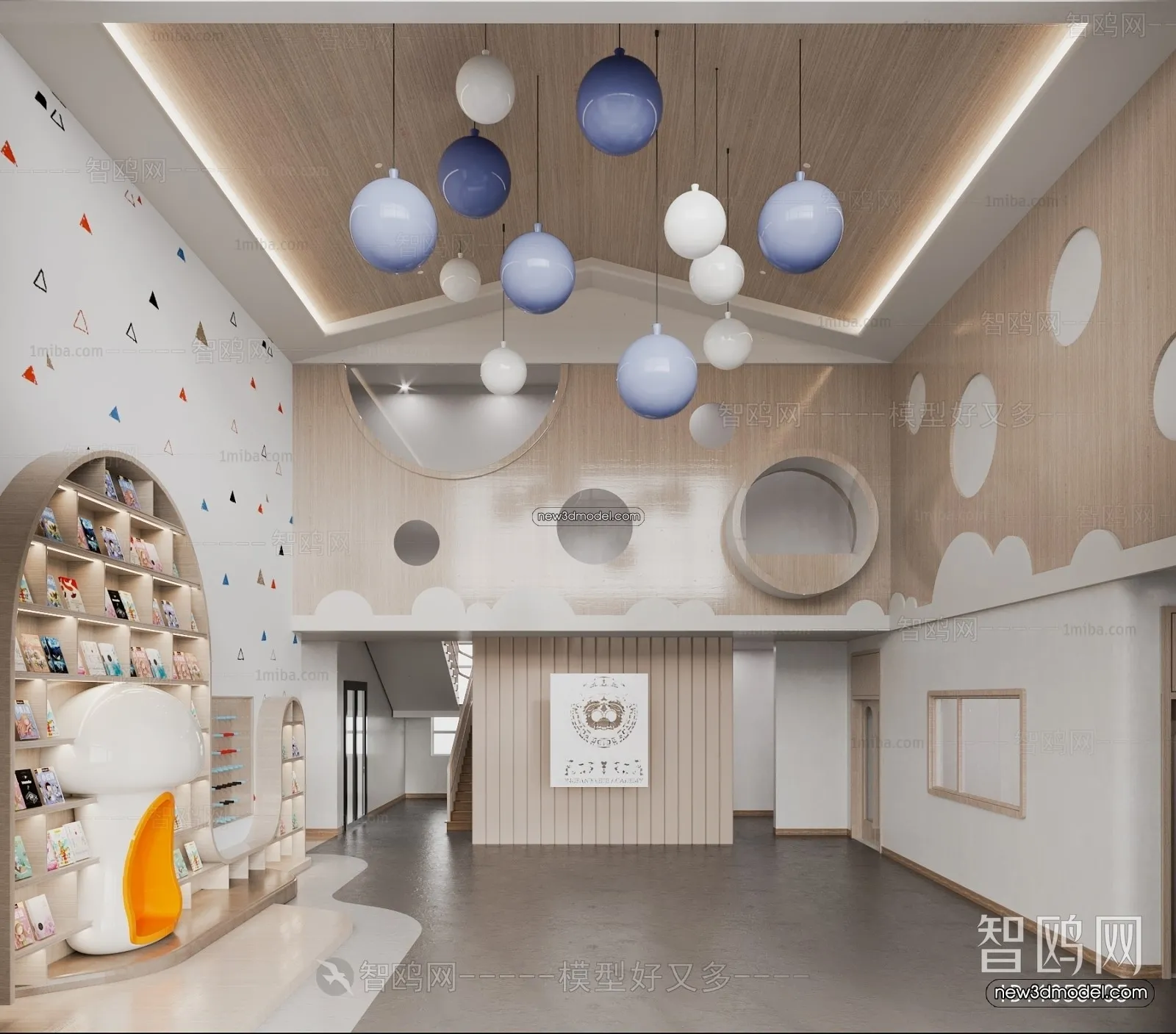 Interior 3D Model of Kindergarten - 3D Scene - 062