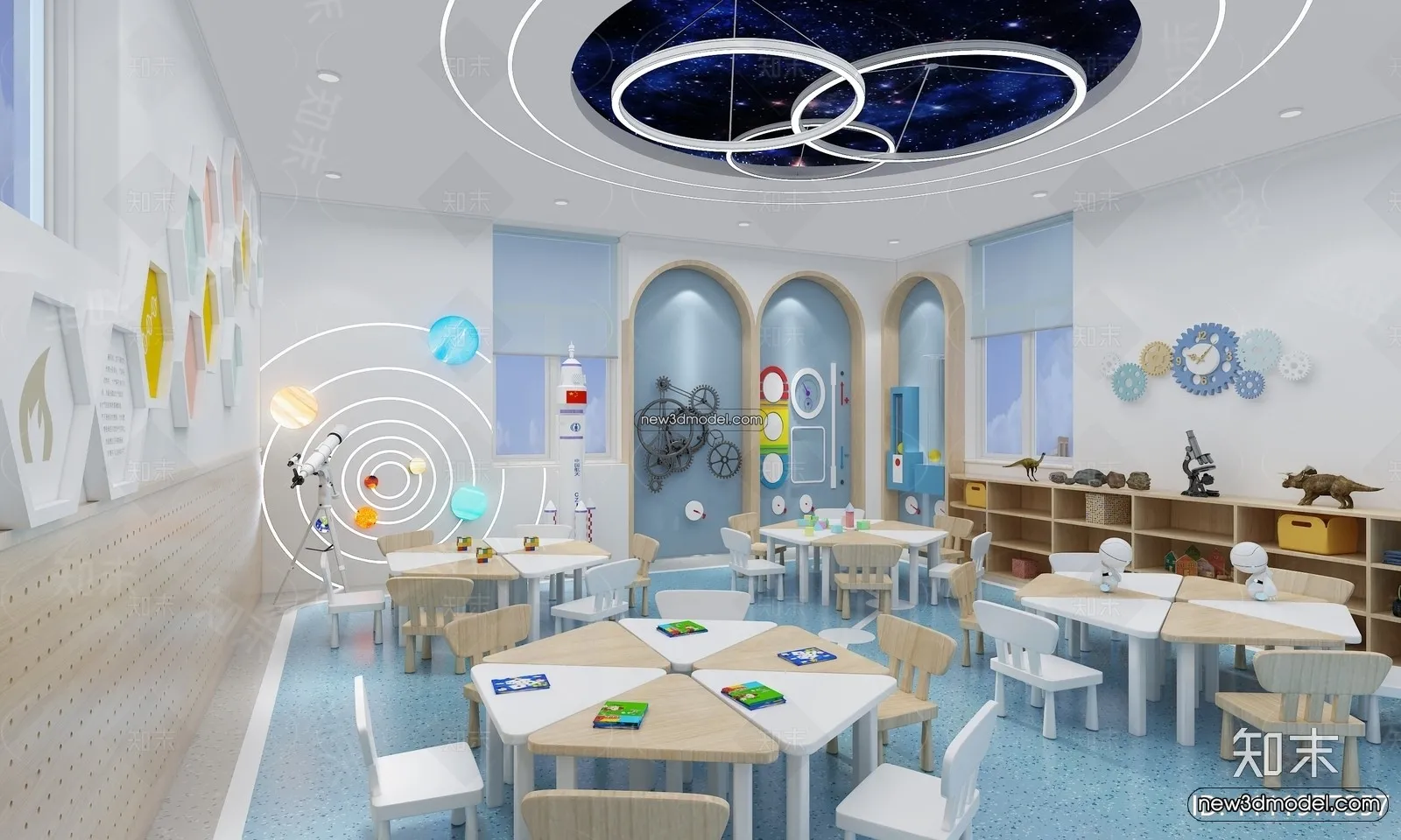 Interior 3D Model of Kindergarten - 3D Scene - 066