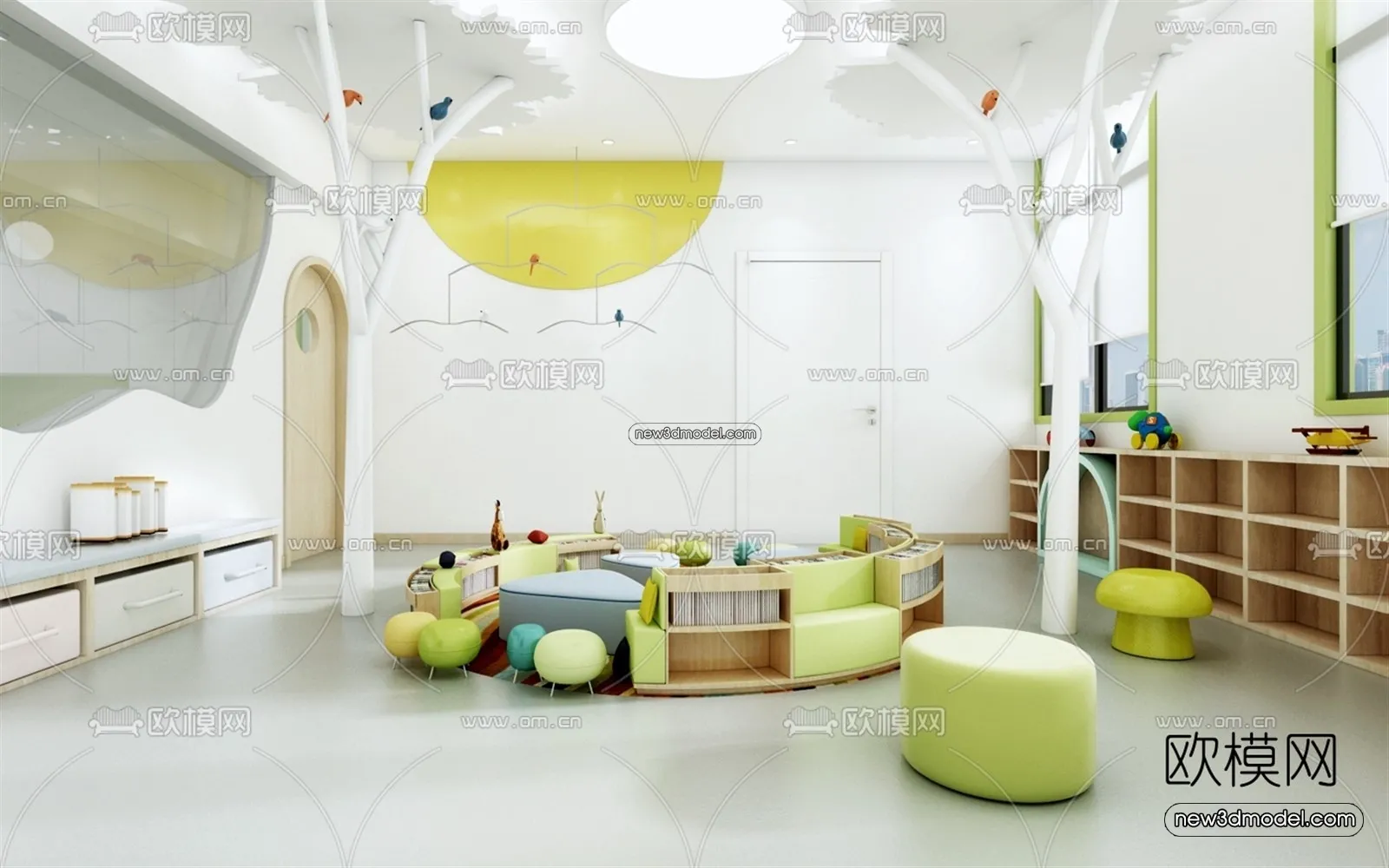 Interior 3D Model of Kindergarten - 3D Scene - 067